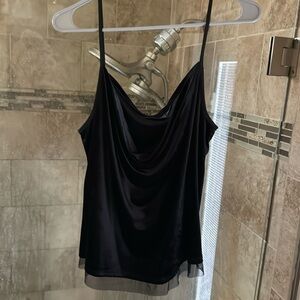 Urban Outfitters brand Maeve Velour Black Top
